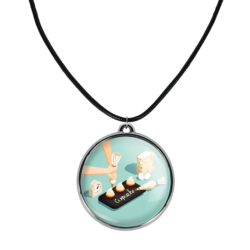 گردنبند خندالو مدل کیک و شیرینی پزی کد 3666636667