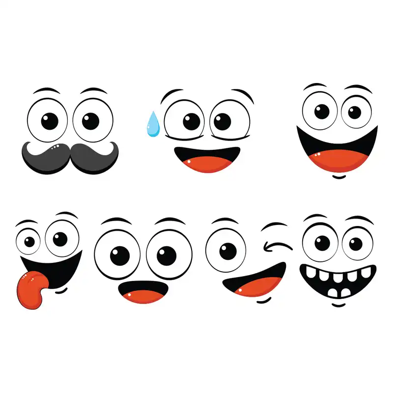 استیکر باروچین مدل ایموجی کد 4218 مجموعه 7 عددی