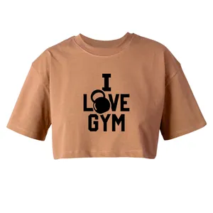 کراپ‌تاپ آستین کوتاه زنانه مدل باشگاه کد K76 k