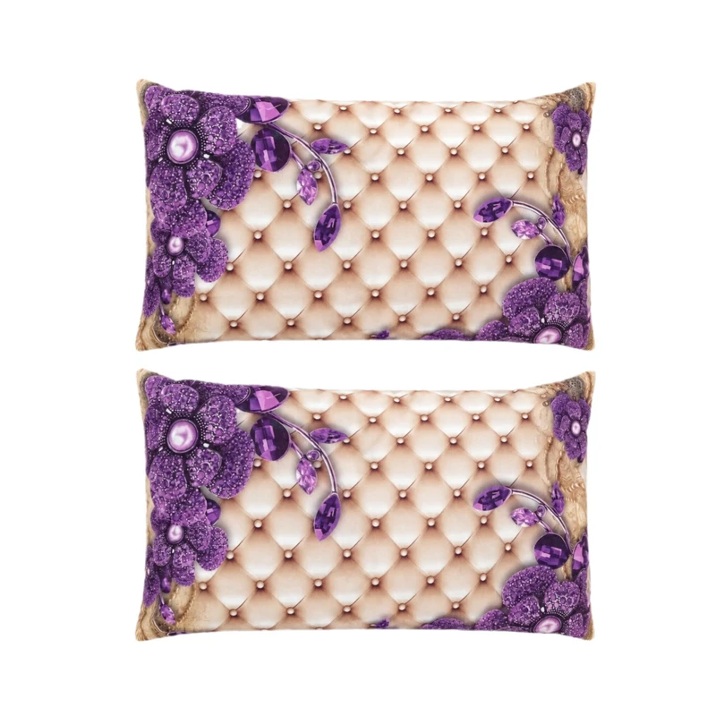 رو بالشی مدل گل کد Pillow-18 سایز 45×65 سانتی متر بسته 2 عددی