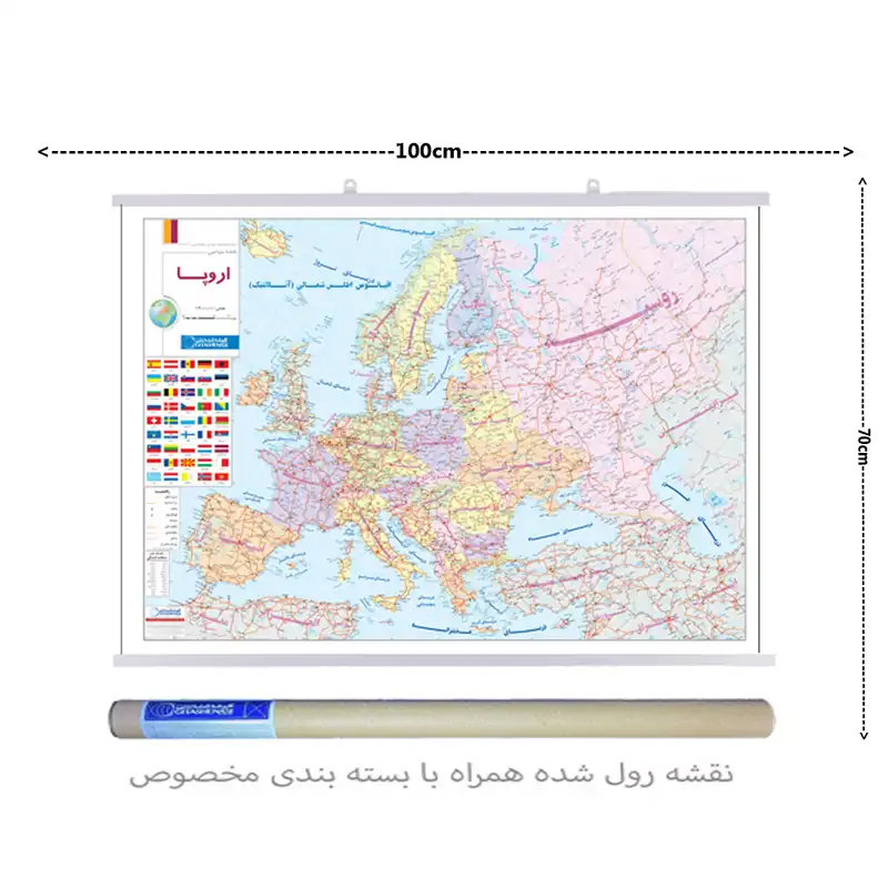 نقشه انتشارات گیتاشناسی مدل اروپا سیاسی کد LP 573