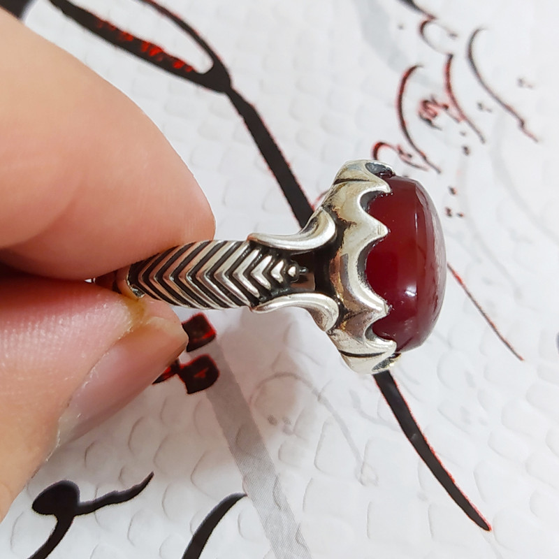 انگشتر نقره مردانه کد B1015