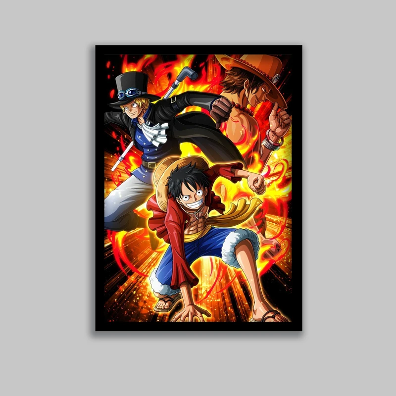 تابلو مدل انیمه وان پیس One Piece کد LA-G10521-3