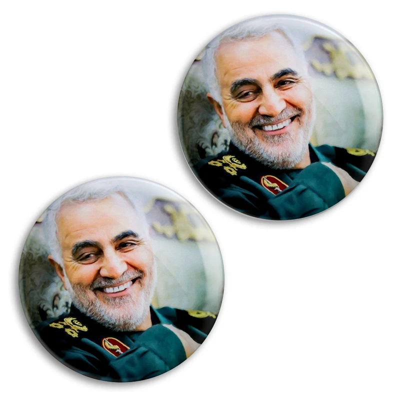 مگنت پرمانه طرح حاج قاسم سلیمانی کد pmag2.26933 مجموعه 2 عددی