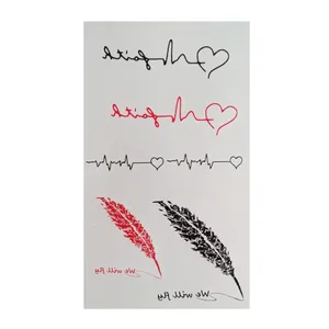 تتو موقت طرح ضربان قلب و پر کد 95