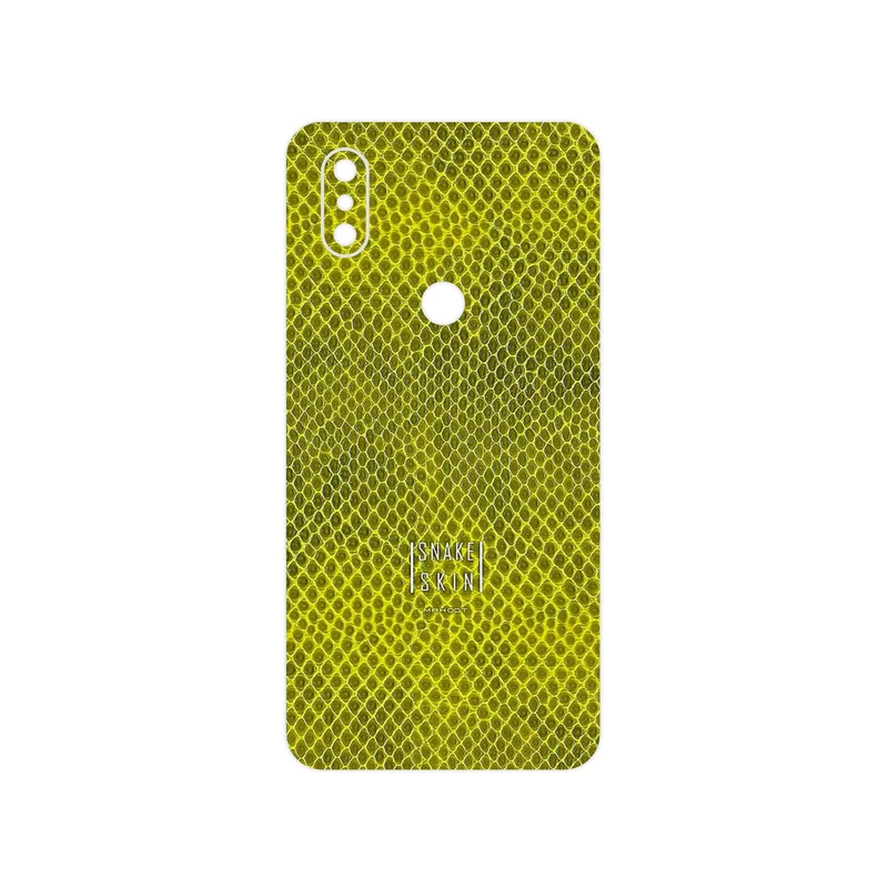 برچسب پوششی ماهوت مدل Yellow Snake Skin مناسب برای گوشی موبایل شیائومی Mi Mix 3