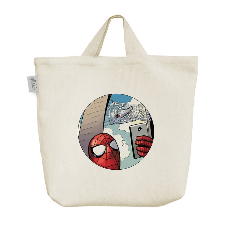 ساک خرید خندالو مدل مرد عنکبوتی کد 8206