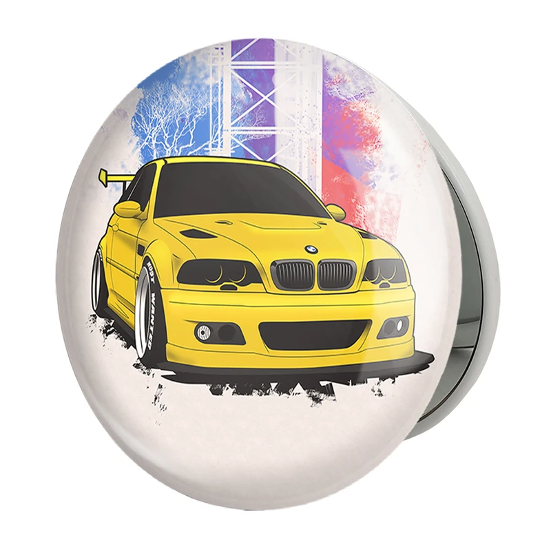 آینه جیبی خندالو طرح ماشین مدل تاشو کد 10358 