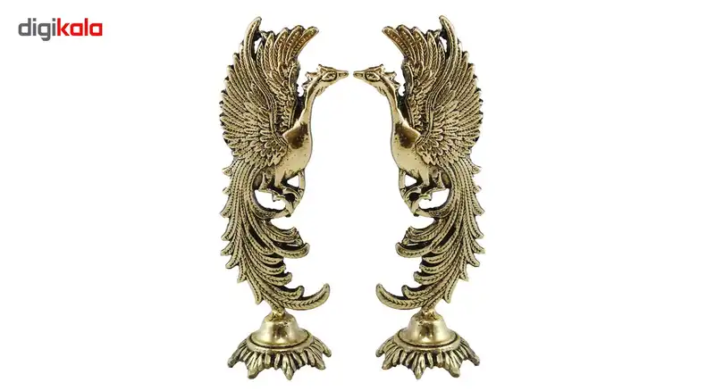 مجسمه برنزی شیانچی طرح اژدها کد 020030041-بسته 2 عددی