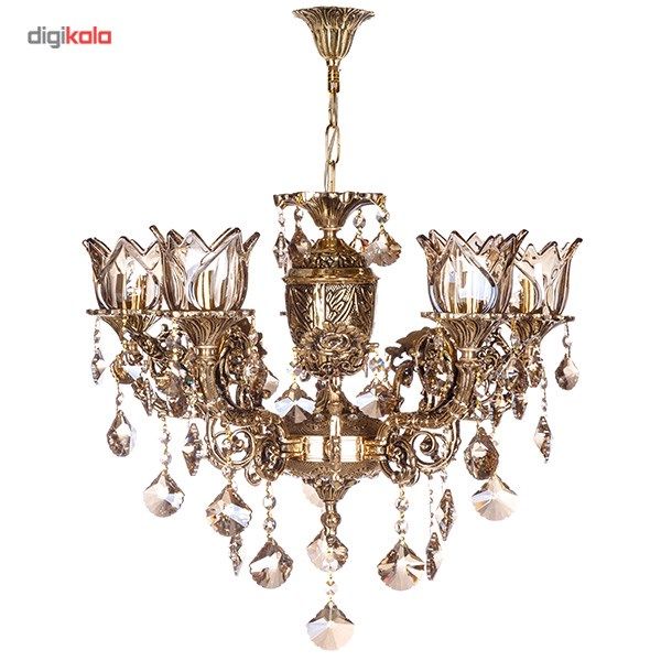 لوستر چشمه نور 5 شعله کد C2701 لوستر چشمه نور 5 شعله کد C2701