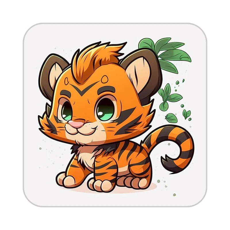 زیر لیوانی کاکتی طرح حیوانات کارتونی مدل mp27490