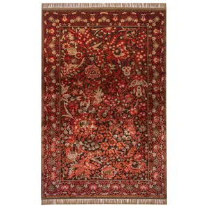فرش ماشینی عرش طرح بهراد زمینه قرمز