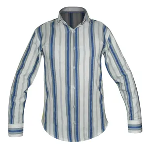 پیراهن آستین بلند یقه برگردان مردانه مدل اسپرت