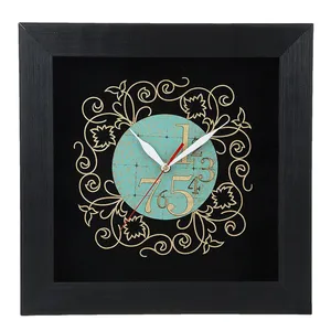 ساعت دیواری ترنج طرح گل کد 10010097