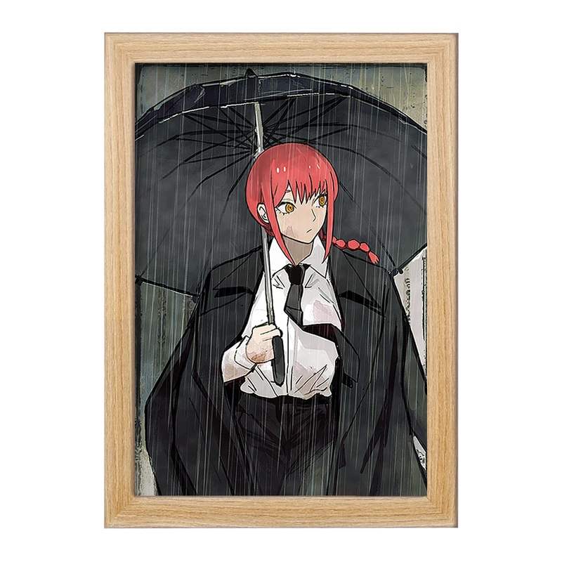 تابلو خندالو مدل ماکیما انیمه مرد اره ای Chainsaw Man  کد 22340