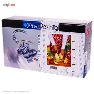 سرویس آشپزخانه چاپی 9 تکه رزین تاژ طرح فلفل قرمز