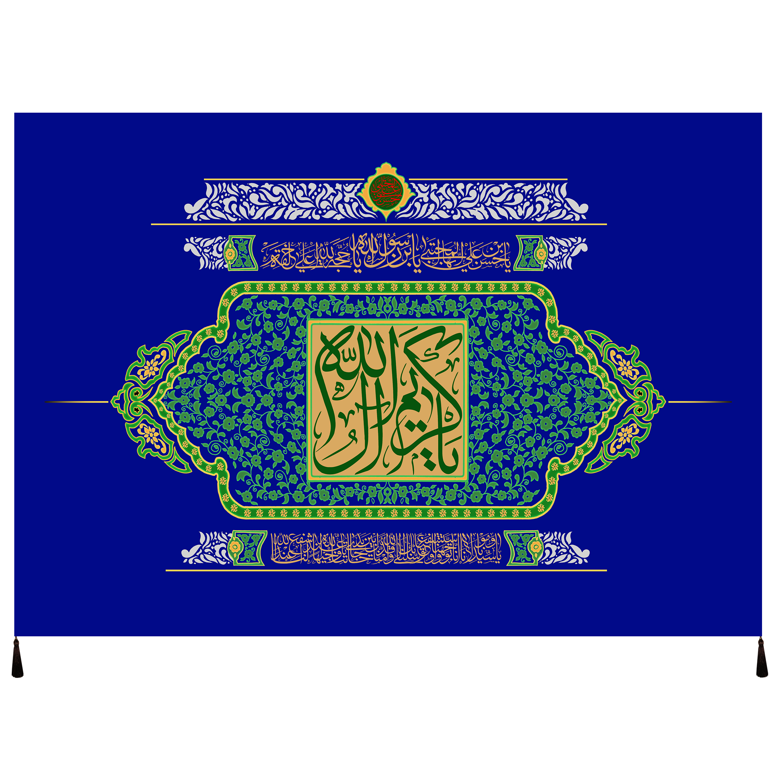 پرچم مدل کریم اهل بیت امام حسن مجتبی علیه السلام کد 30