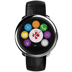 ساعت هوشمند مای کرونوز مدل Zeround Premium Leather Silver Black