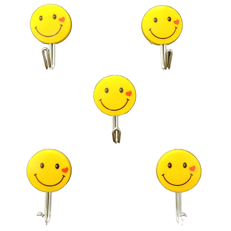 آویز حوله پرنیان هفت رنگ مدل Smile بسته 5 عددی