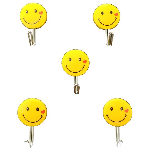 آویز حوله پرنیان هفت رنگ مدل Smile بسته 5 عددی آویز حوله پرنیان هفت رنگ مدل Smile بسته 5 عددی