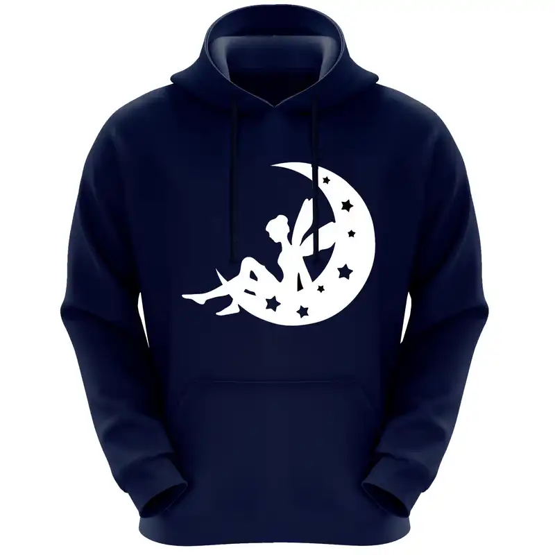 هودی زنانه مدل دختروماه F279 رنگ سرمه ای