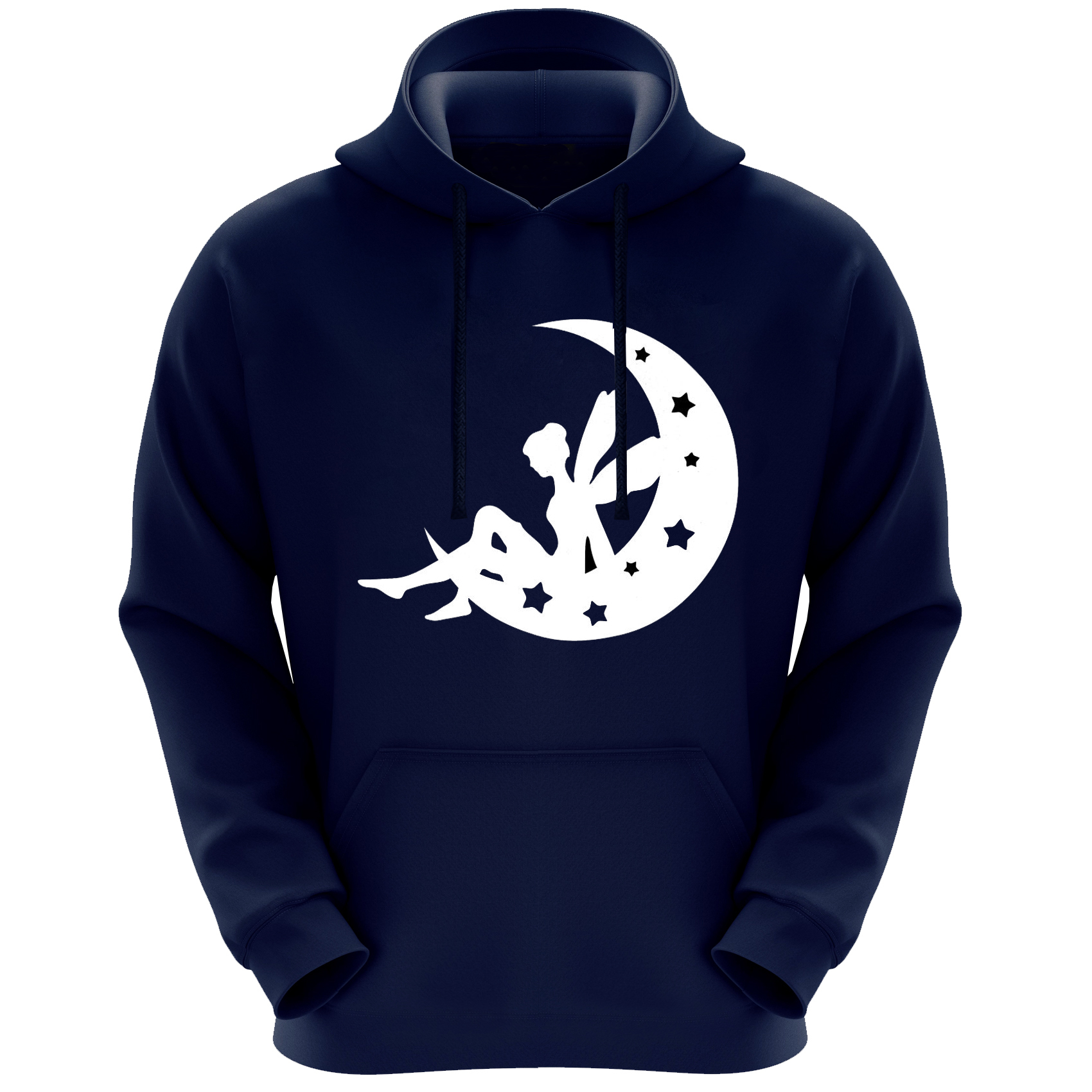 هودی زنانه مدل دختروماه F279 رنگ سرمه ای