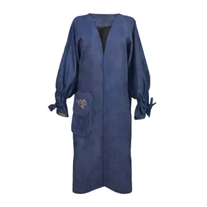 پالتو زنانه مدل کیمانو جیب گلدوزی Z1009