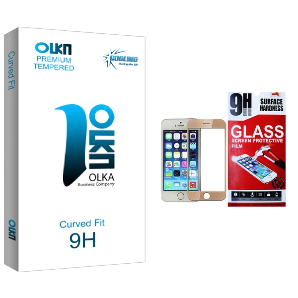 محافظ صفحه نمایش کولینگ مدل Olka glass مناسب برای گوشی موبایل اپل Iphone 5