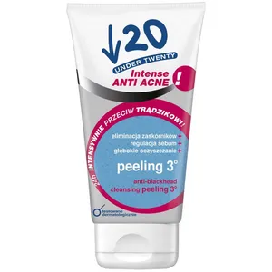ژل دوکاره پاک کننده و لایه بردار آندر 20 مدل Intense Anti Acne حجم 150 میلی لیتر