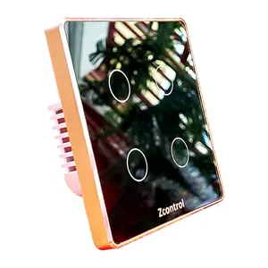 کلید لمسی هوشمند مدل ZControl EU-G01 بسته 4 عددی