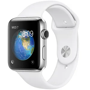 ساعت هوشمند اپل واچ سری 2 مدل 42mm Stainless Steel Case with White Sport Band