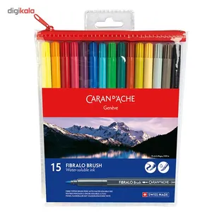 ماژیک آبرنگی 15 رنگ کارن داش مدل Fibralo Brush