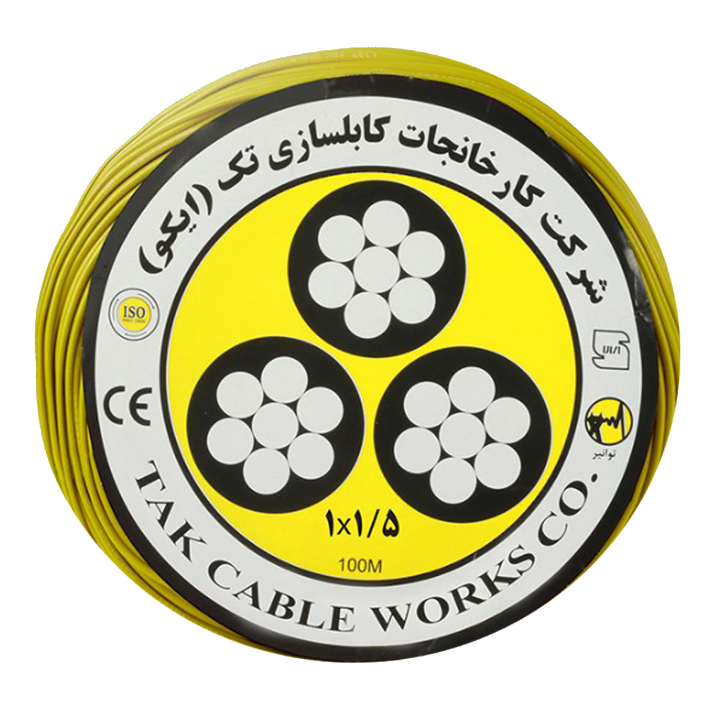 سیم برق افشان 1 در 1.5 کابل تک مدل NYAFY115