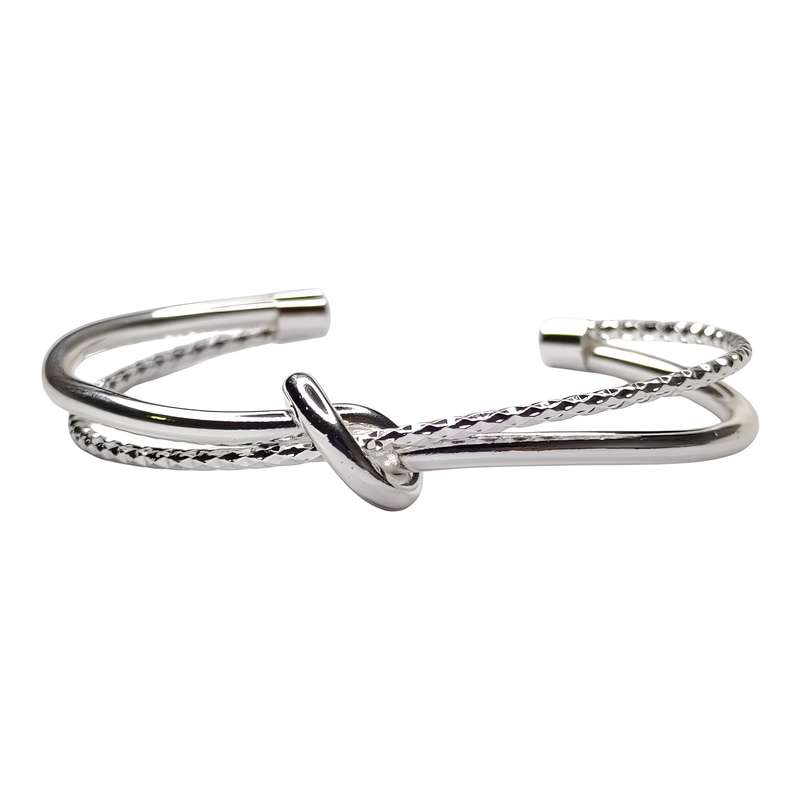 دستبند زنانه مدل دولاین وسط گره دستبند زنانه مدل دولاین وسط گره