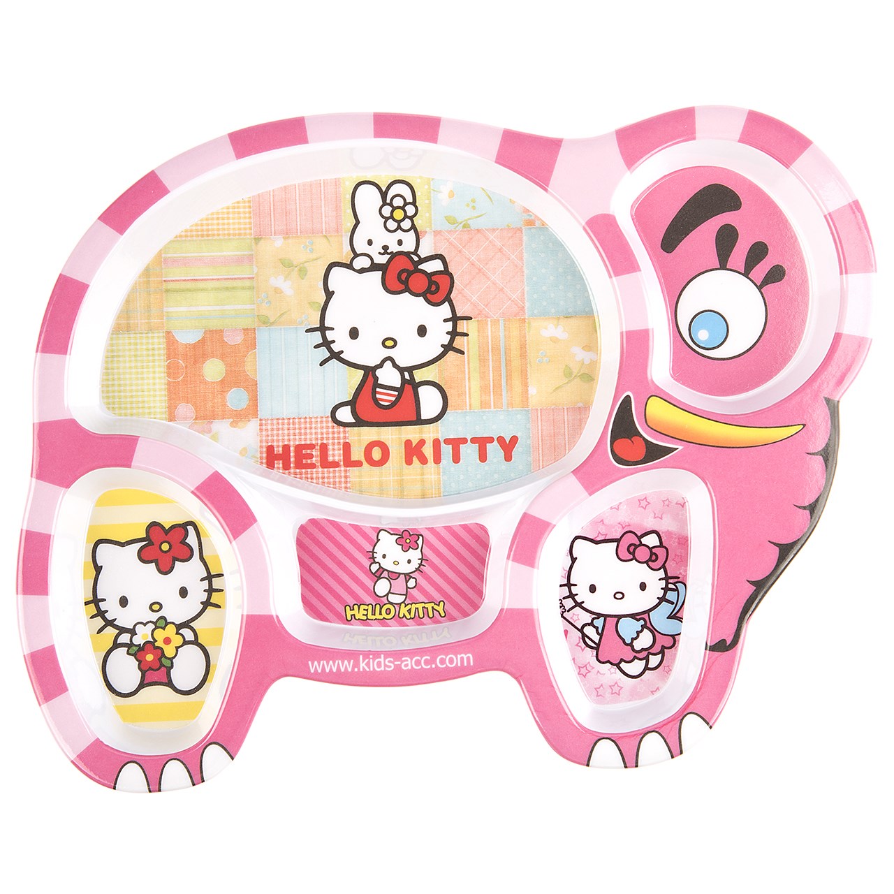 بشقاب چند خانه کودک بلو بیبی مدل Hello Kitty