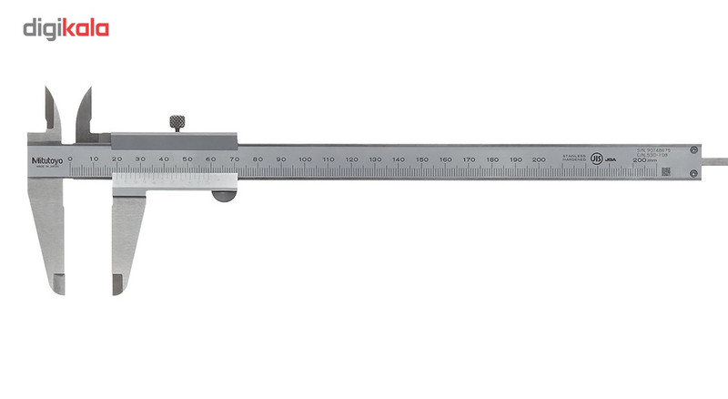 کولیس میتوتویو مدل 108-530 گستره 200-0 میلی متر کولیس میتوتویو مدل 108-530 گستره 200-0 میلی متر