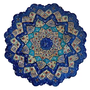 بشقاب میناکاری رستا طرح 259-15-102 قطر 20 سانتی متر