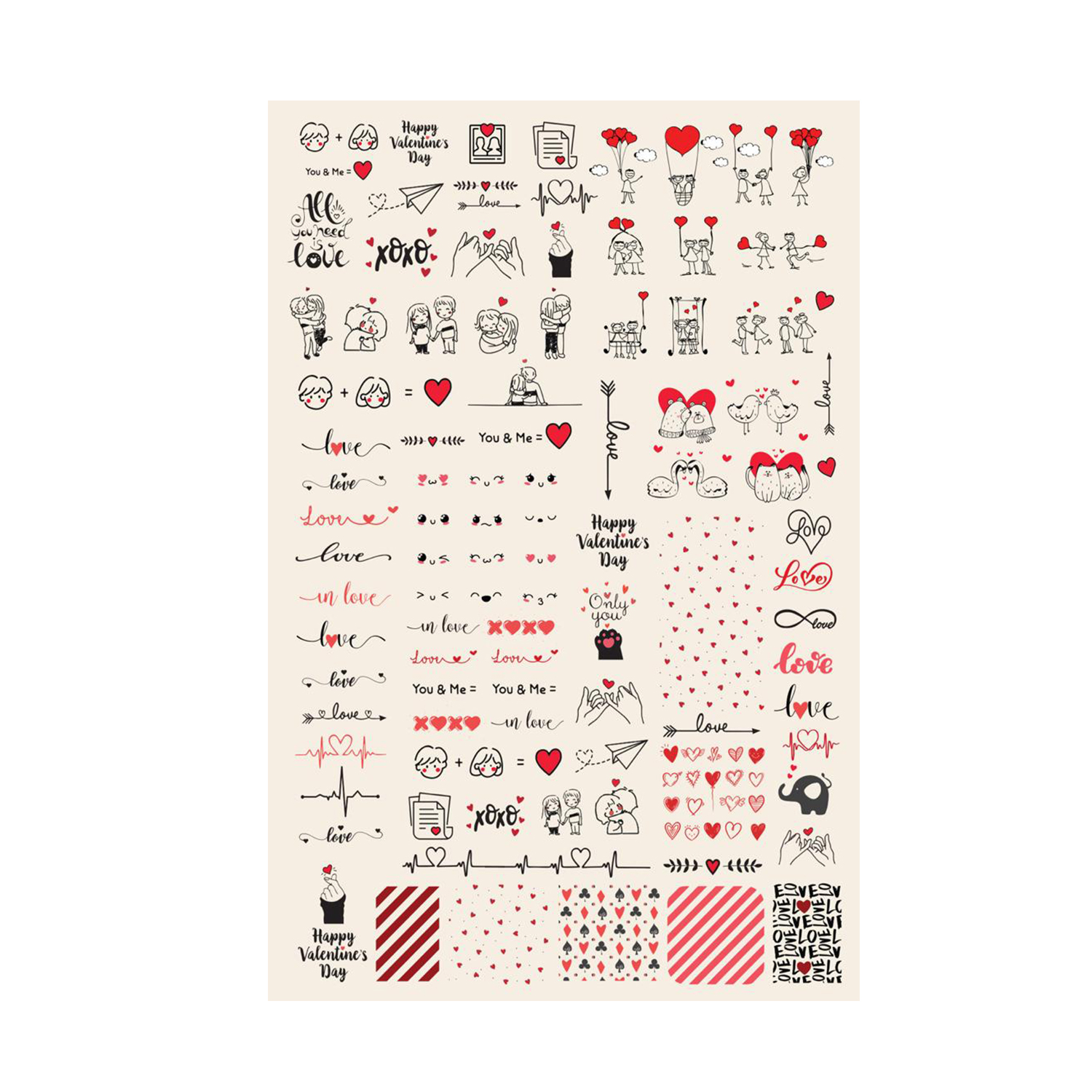 اسلایدر طراحی ناخن های لتو مدل  Heart Beats 001