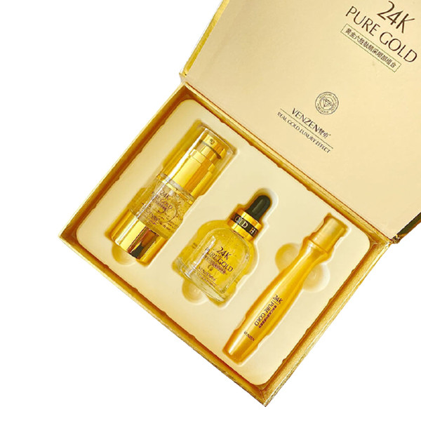 سرم دور چشم ونزن مدل Pure gold حجم 120 میلی لیتر مجموعه ۳ عددی سرم دور چشم ونزن مدل Pure gold حجم 120 میلی لیتر مجموعه ۳ عددی