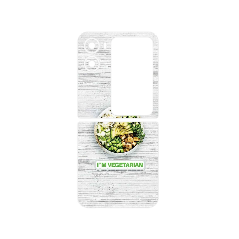برچسب پوششی ماهوت مدل Im_vegetarian مناسب برای گوشی موبایل اپو Find N2 Flip