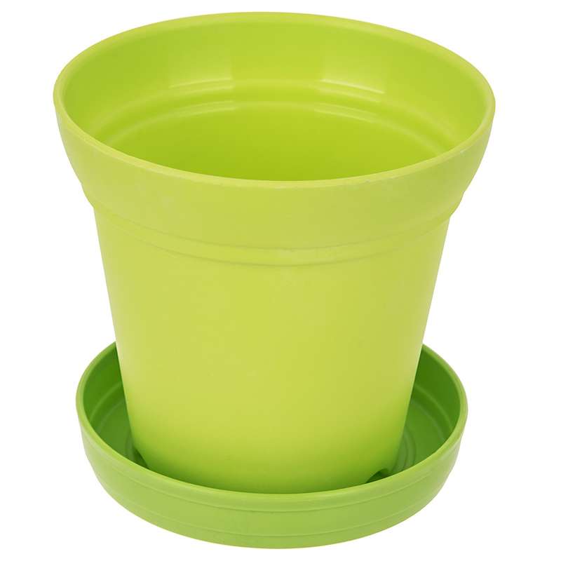 گلدان گلباران سبز مدل 12-11 ارتفاع 11.5 سانتی متر