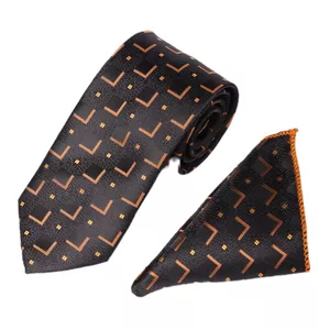 ست کراوات و دستمال جیب مردانه نسن مدل A62