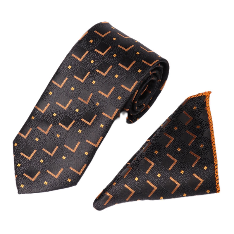 ست کراوات و دستمال جیب مردانه نسن مدل A62