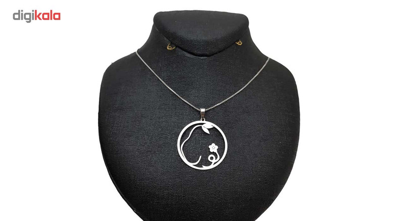 گردنبند نقره ترمه مدل اسم نورا GHJ گردنبند نقره ترمه مدل اسم نورا GHJ
