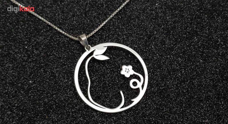 گردنبند نقره ترمه مدل اسم نورا GHJ گردنبند نقره ترمه مدل اسم نورا GHJ