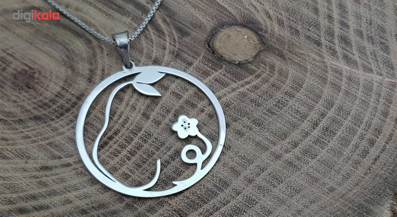 گردنبند نقره ترمه مدل اسم نورا GHJ گردنبند نقره ترمه مدل اسم نورا GHJ