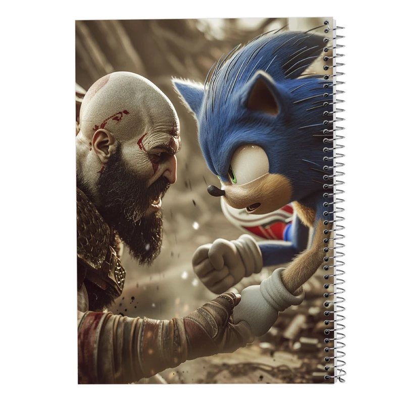 دفتر ژورنال نویسی 50 برگ مدوپد مدل نقطه ای طرح سونیک sonic کد DF13443