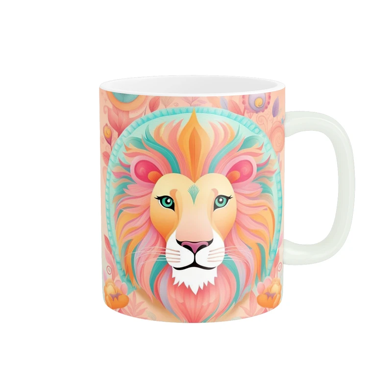 ماگ پاد آفرین طرح شیر کد 4761