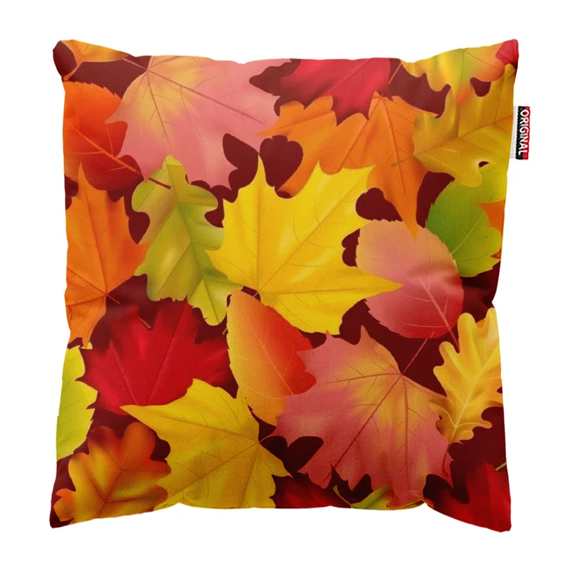 کوسن پاد آفرین طرح برگ و پاییز سایز 30*30 سانتی متر کد 667