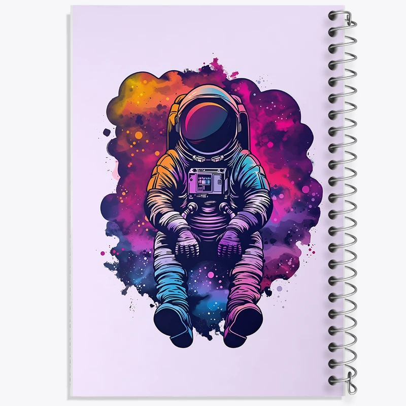 دفتر شطرنجی 50 برگ خندالو طرح فضانورد کد N3753